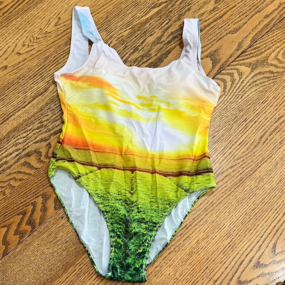 One piece swimsuit with Sunset Landscape Design S